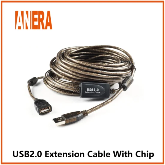 Anera USB 2.0 Repeater Extension Cable USB Male to Female Cable with Signal Amplifier 15m